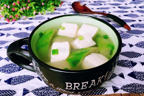 丝瓜豆腐汤的做法图解9