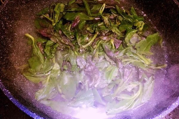 凉拌血皮菜的做法图解3
