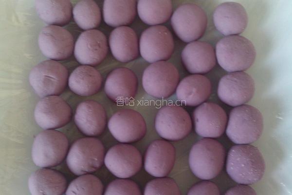 酒酿紫薯珍珠圆子的做法图解4