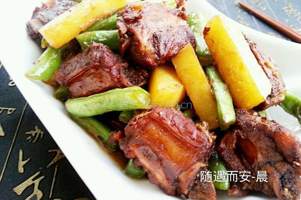 豆角土豆炖排骨的做法图解16