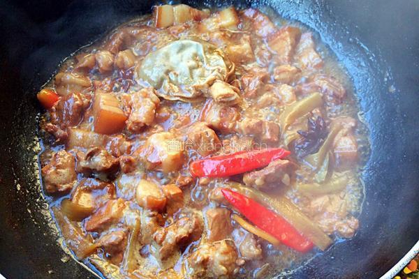 豆泡红烧肉的做法图解10