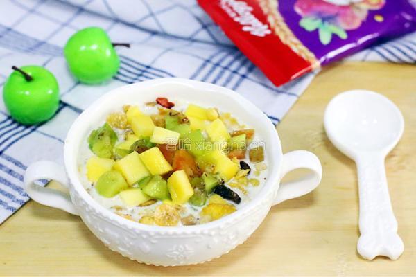 水果燕麦牛奶的做法图解7