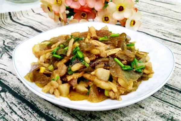 肉炒粉皮的做法图解10