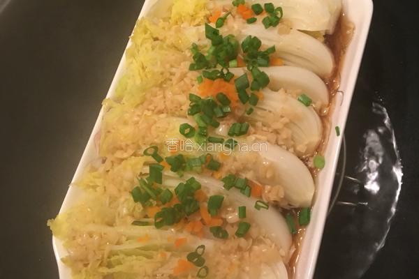 粉蒸娃娃菜的做法图解11