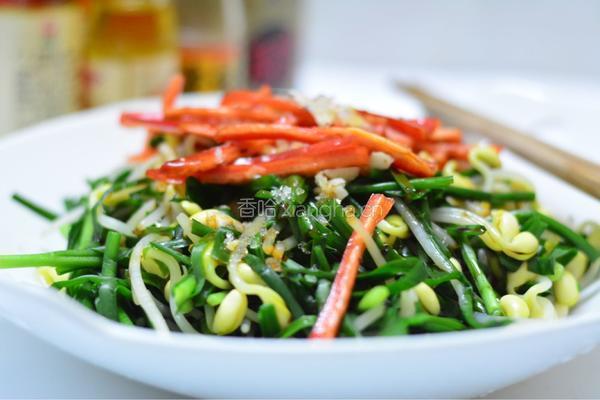 韭菜豆芽的做法图解6