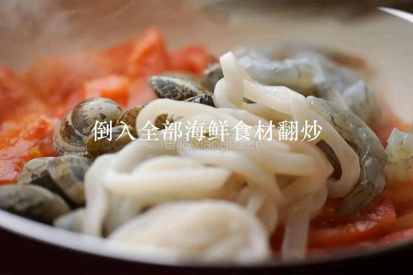 番茄海鲜面的做法图解11