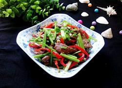 芹菜炒猪肝