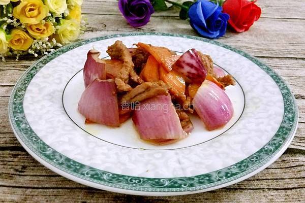 胡萝卜洋葱炒肉的做法图解6