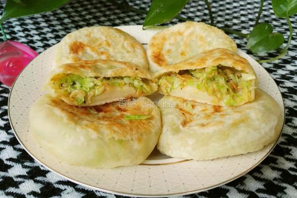 包菜虾皮饼的做法图解20