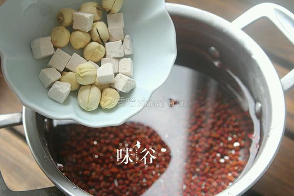 红豆莲子茯苓汤的做法图解4
