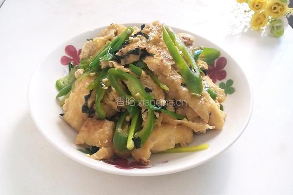 油豆腐炒青椒的做法图解7