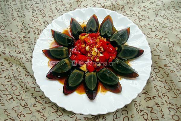 红辣椒松花蛋的做法图解6