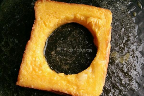 鸡蛋煎面包的做法图解5