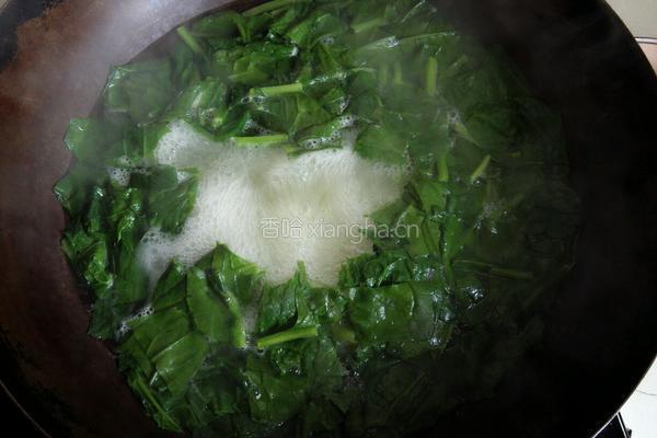 菠菜面筋的做法图解4