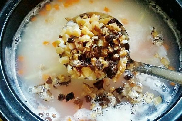 干贝鲜虾海鲜粥的做法图解9