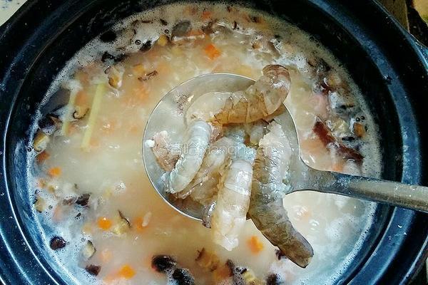 干贝鲜虾海鲜粥的做法图解10