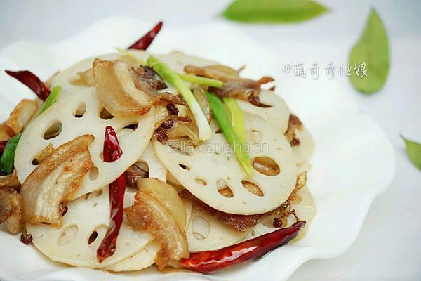 藕炒肉片的做法图解13