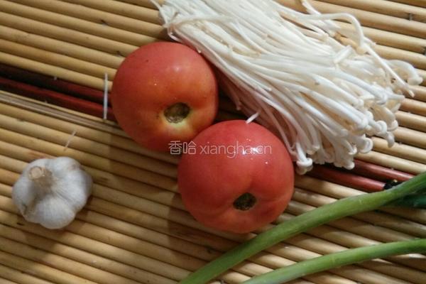 金针菇番茄汤的做法图解1