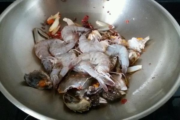 椒盐虾蟹的做法图解5