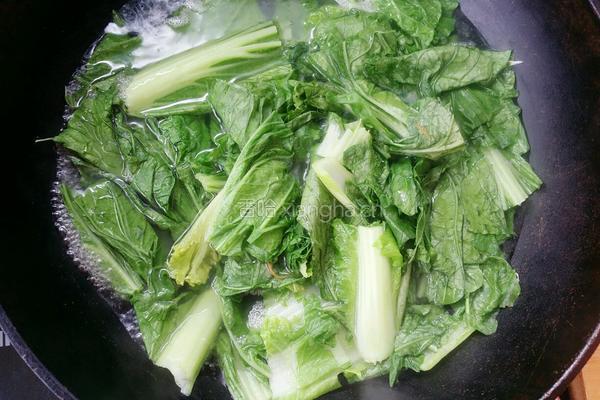 耗油虾米小白菜的做法图解2