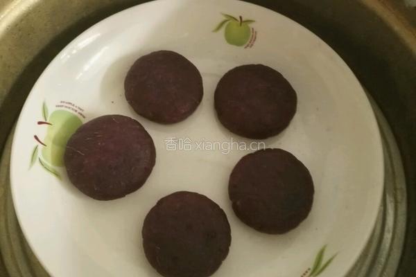 蒸紫薯饼的做法图解8