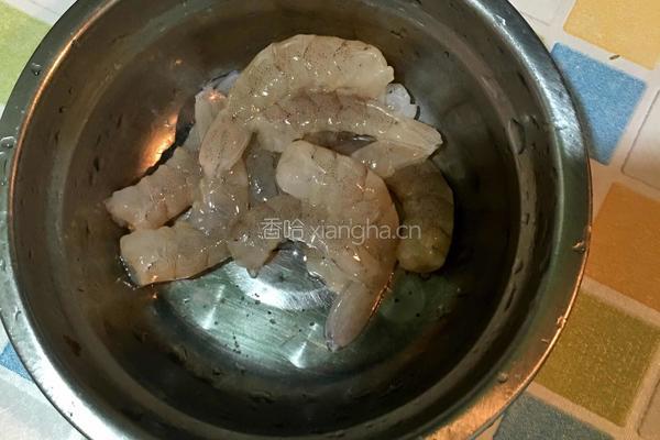虾仁蒸豆腐的做法图解2