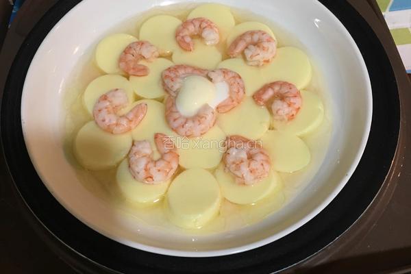 虾仁蒸豆腐的做法图解7