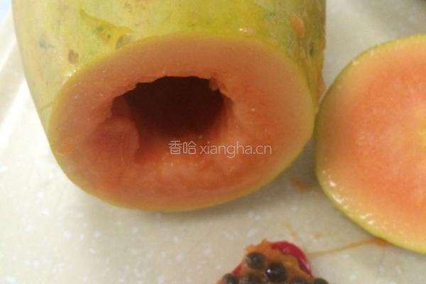 牛奶木瓜冻的做法图解2