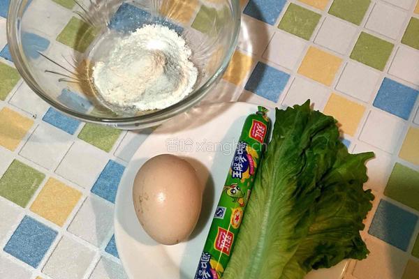 鸡蛋卷菜饼的做法图解1