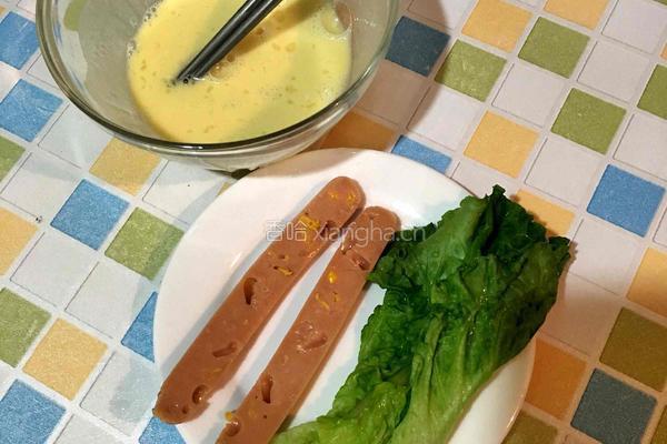 鸡蛋卷菜饼的做法图解2