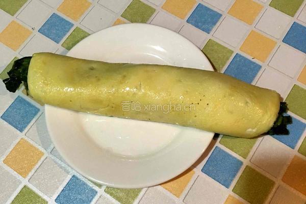 鸡蛋卷菜饼的做法图解7