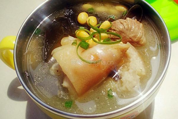 海带黄豆炖猪蹄的做法图解16