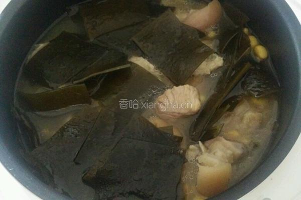 海带黄豆炖猪蹄的做法图解15