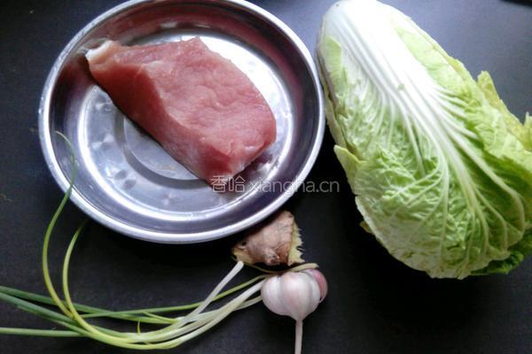 肉炒白菜丝的做法图解1