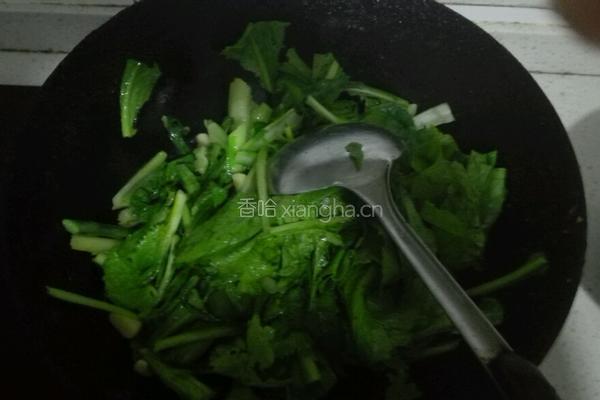 清炒小白菜的做法图解3