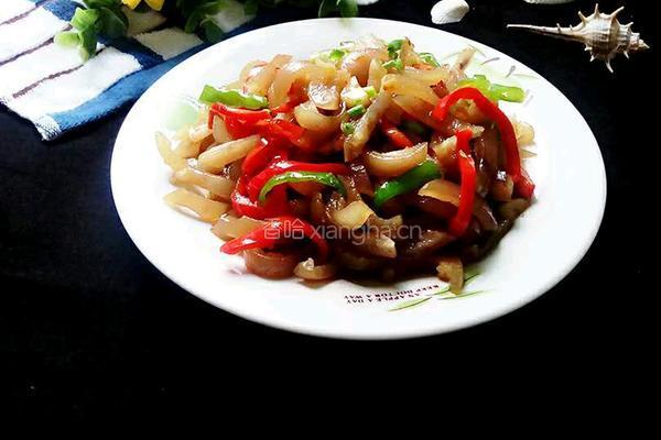 辣椒炒肉皮的做法图解9