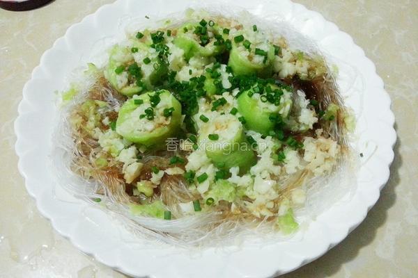 蒜蓉丝瓜蒸粉丝的做法图解10