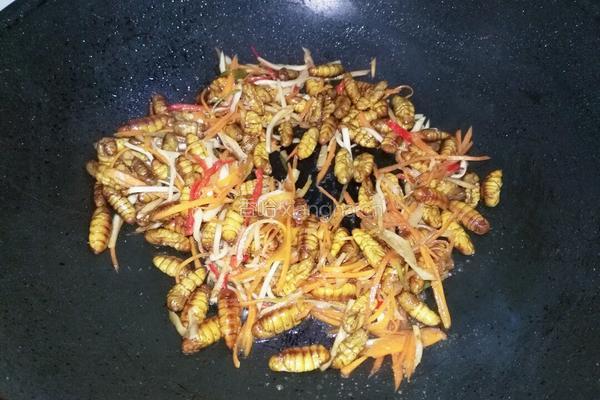 爆炒蚕蛹的做法图解7