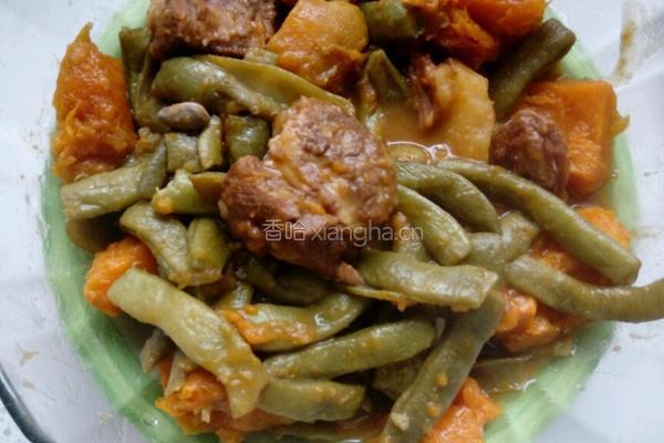 土豆豆角炖南瓜