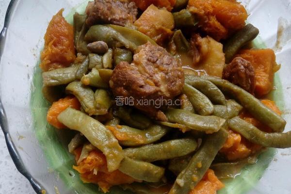 土豆豆角炖南瓜的做法图解6