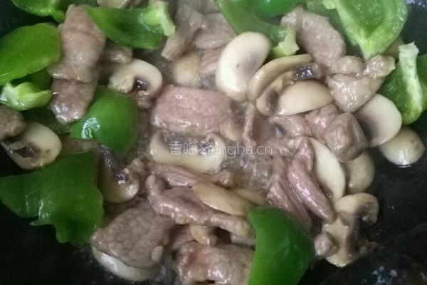 蘑菇炒牛肉的做法图解6