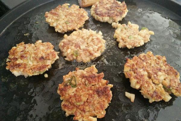 莲藕煎肉饼的做法图解7