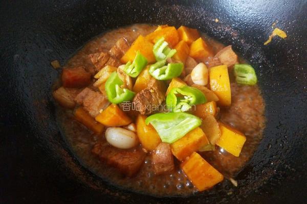 红薯烧肉的做法图解11