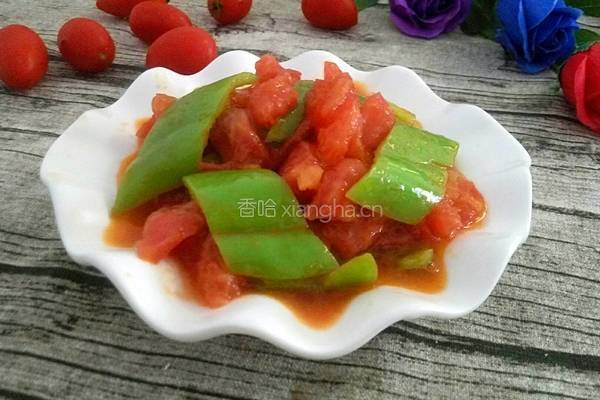 青椒炒番茄的做法图解7