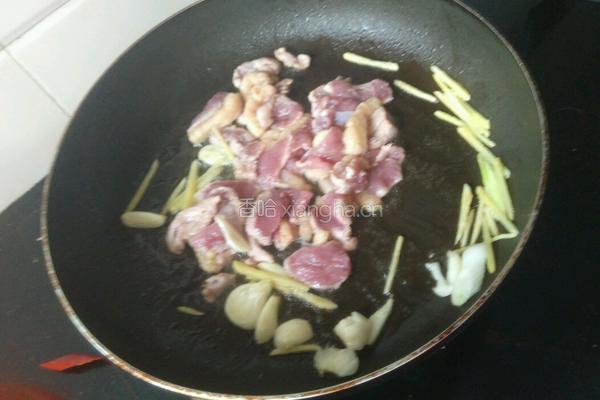 豆豉双椒炒鹅肉的做法图解5