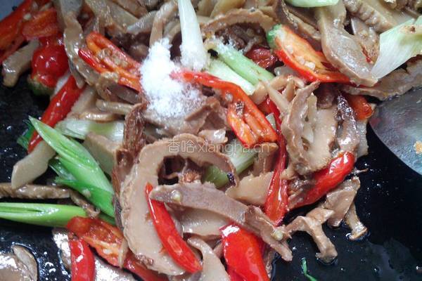 干笋炒腊肉的做法图解11