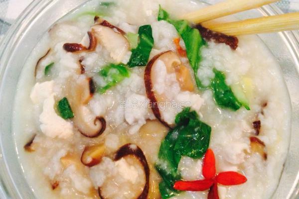 香菇青菜鸡肉粥❤️的做法图解5