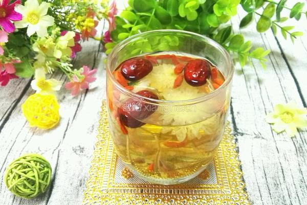 金银花八宝茶的做法图解1
