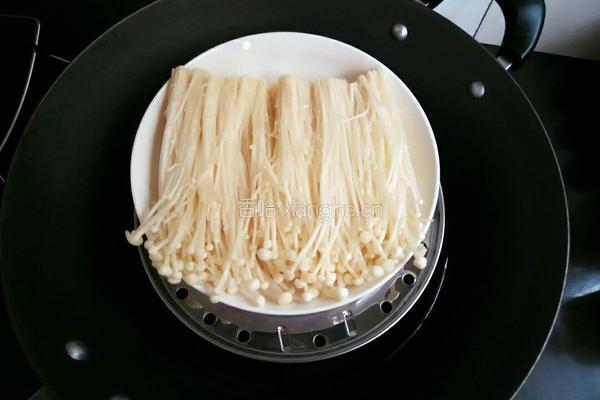 老干妈豆豉金针菇的做法图解4