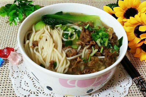 羊肉汆面的做法图解12